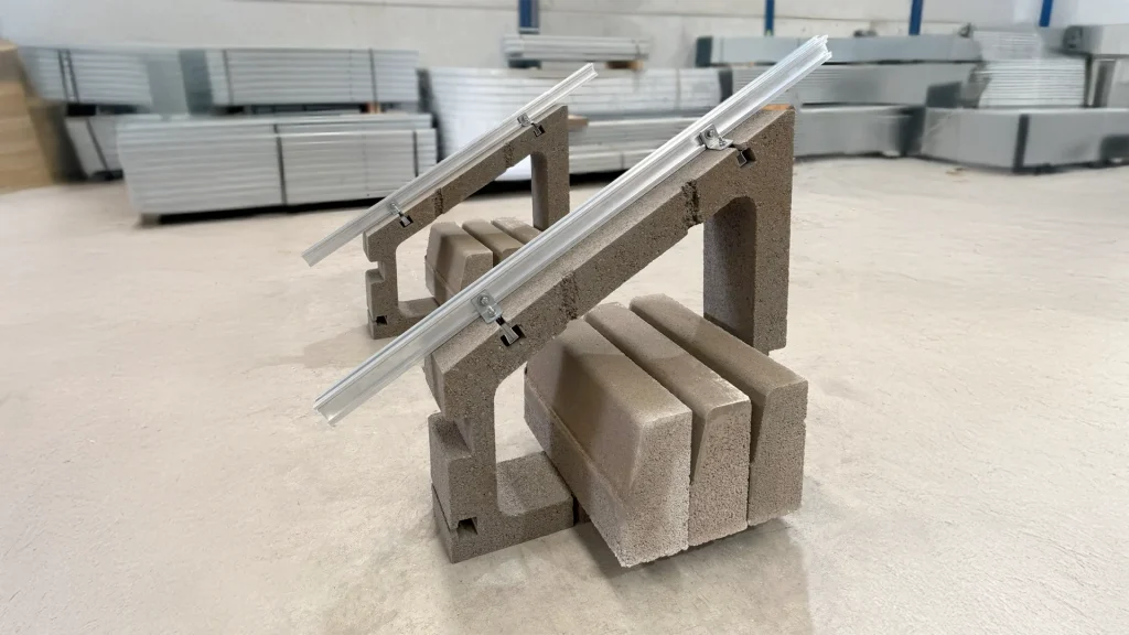 Estructura lastrada para paneles solares