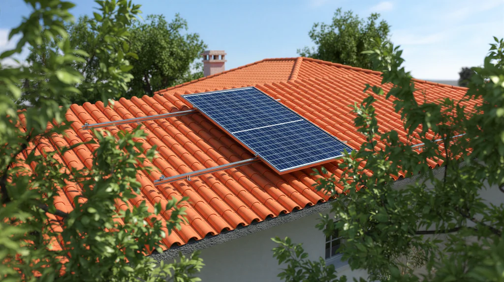 Instalación fotovoltaica en cubierta con kit estructural MFR